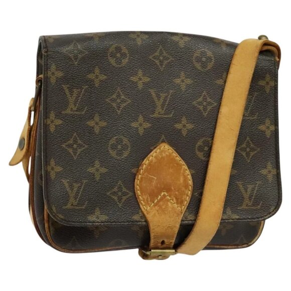 LOUIS VUITTON Monogram Cartouchiere MM Shoulder Bag M51253 LV Auth BA3075 - Picture 1 of 16